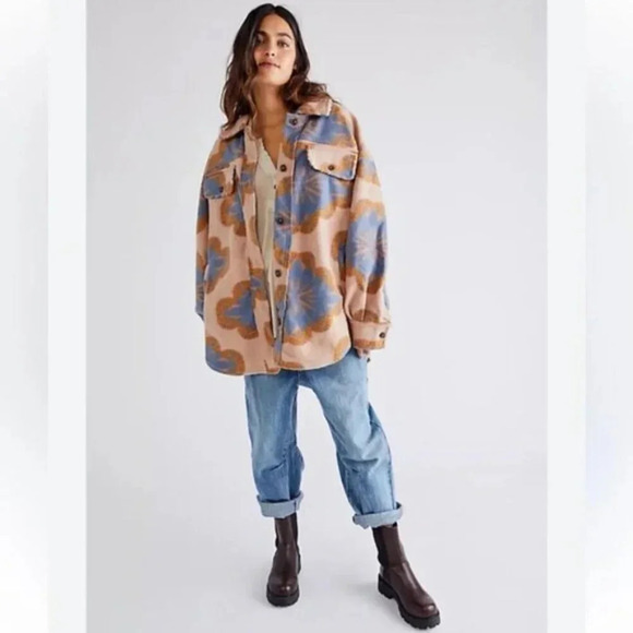 Free People Jackets & Blazers - Free People Jacquard Ruby Floral Jacket Limited Edition S